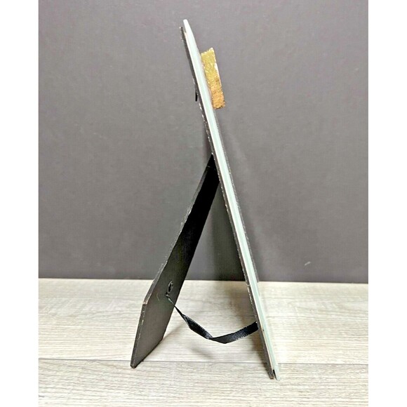 American Atelier Tabletop White Glass Picture Frame With Pink Agate Heart - Picture 5 of 6